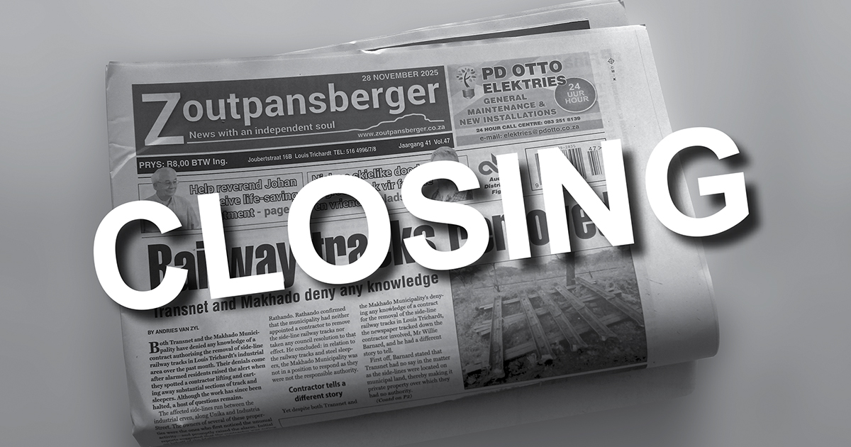 The Zoutpansberger - one of the last to go