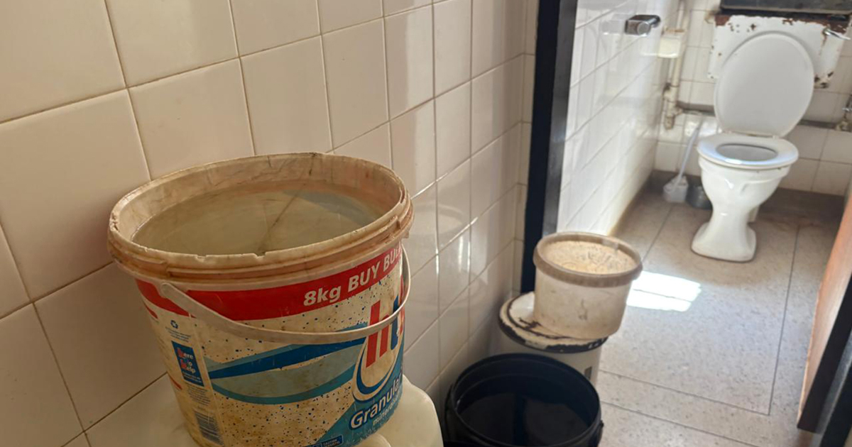 Louis Trichardt clinic patients use buckets as water runs dry