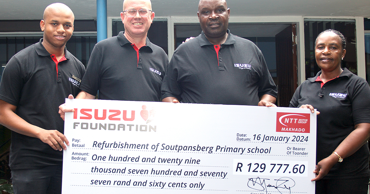 Soutpansberg Primary gets mini-makeover, thanks to Isuzu