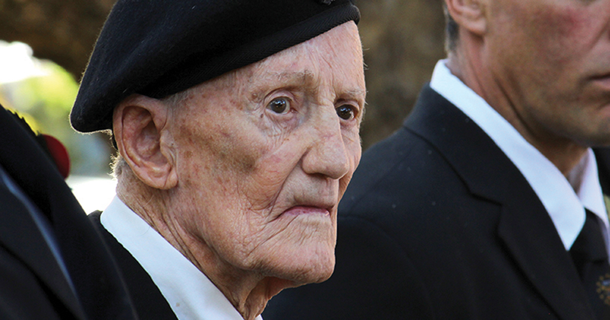 Sad farewell to Second World War veteran Ron Rose