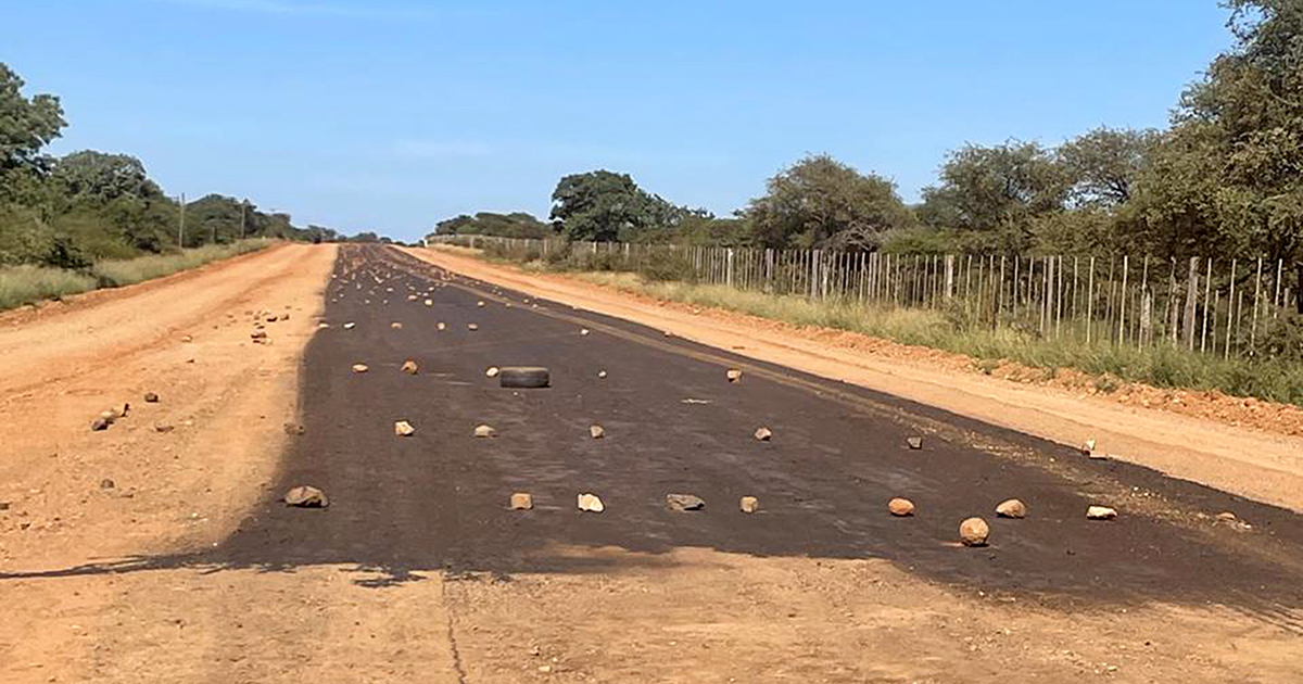 Questions asked about materials used for fixing AFB road