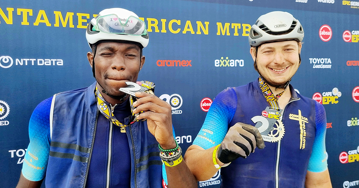 Epic finish for local cycling duo