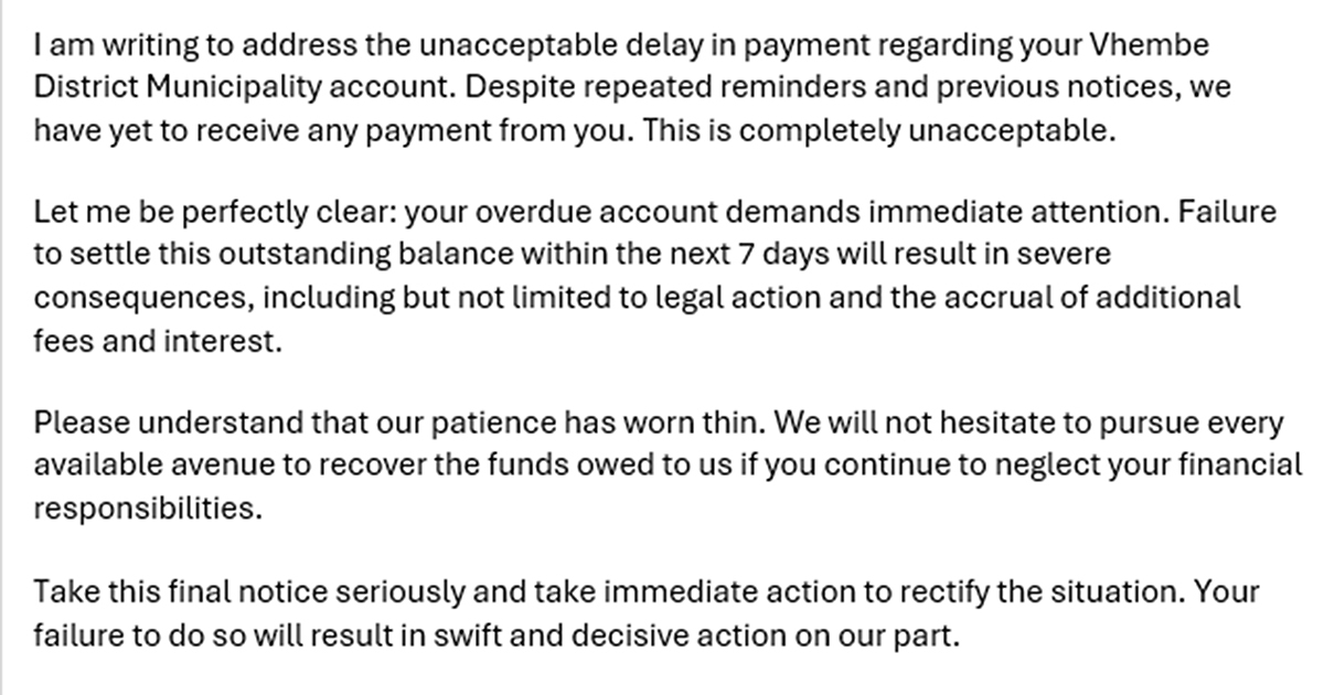 Debt-collection company apologises for rude letter