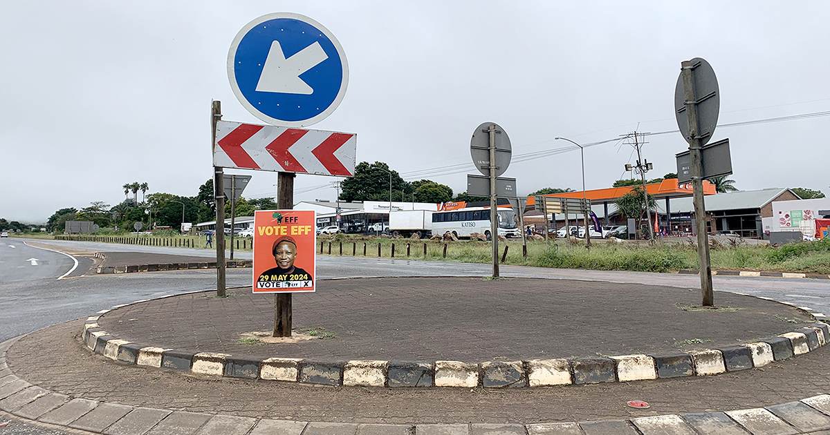 Road traffic signs no place for political posters!