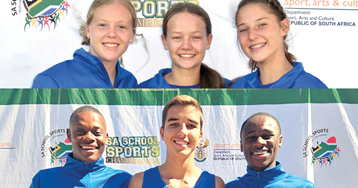 Triegies spog met ses atlete by skole SA’s