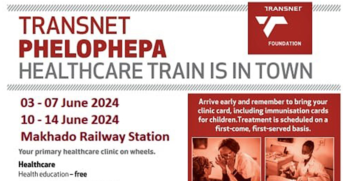 Transnet’s Phelophepa Health Train back in town