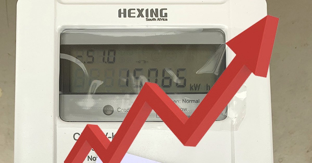 Elektrisiteitsrekening skok vir baie na Julie-verhoging