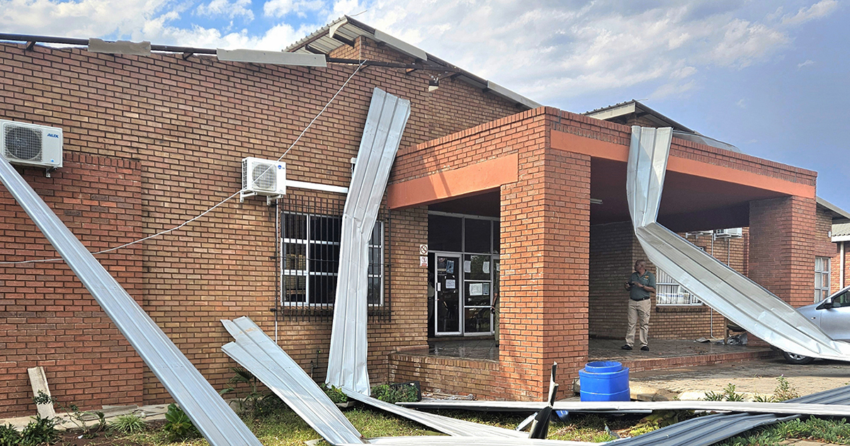 Severe storm with wind and hail causes havoc in Musina