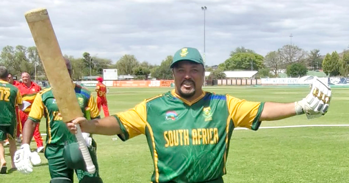 Local cricket player excels as part of SA over-50 side