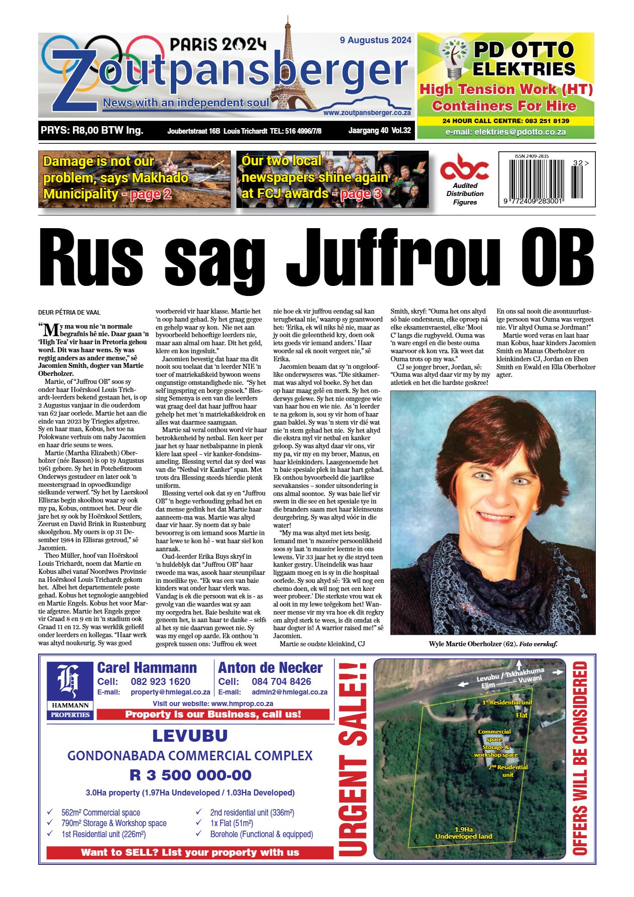 Zoutpansberger 9 Aug 2024