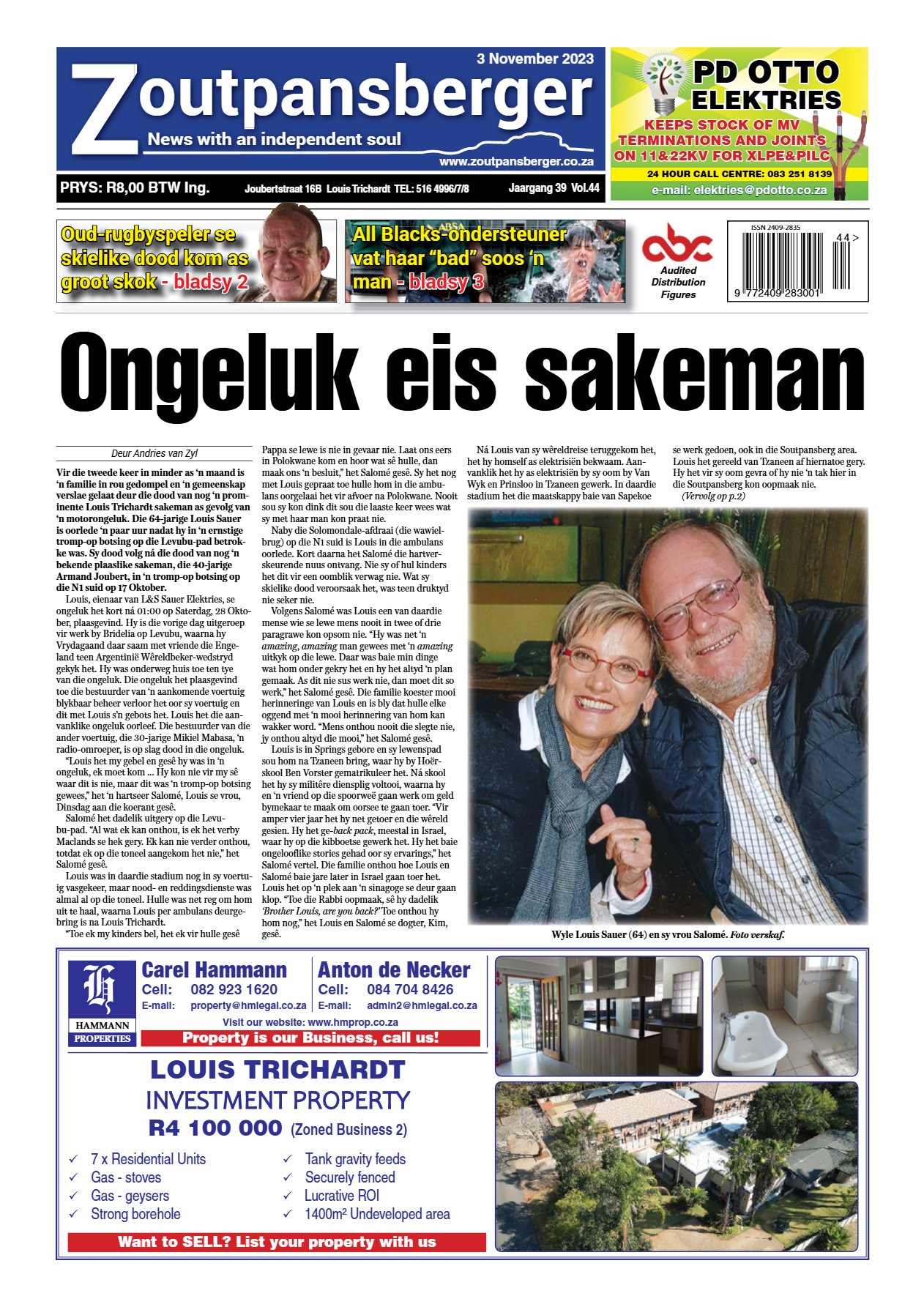 Zoutpansberger 3 Nov 2023