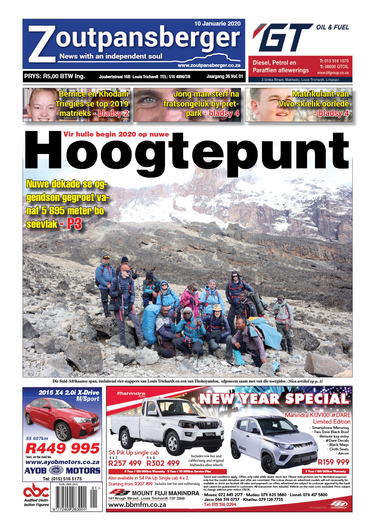 Zoutpansberger 10 Jan 2020