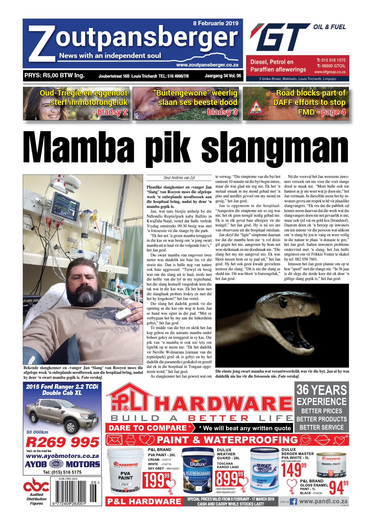 Zoutpansberger 8 Feb 2019