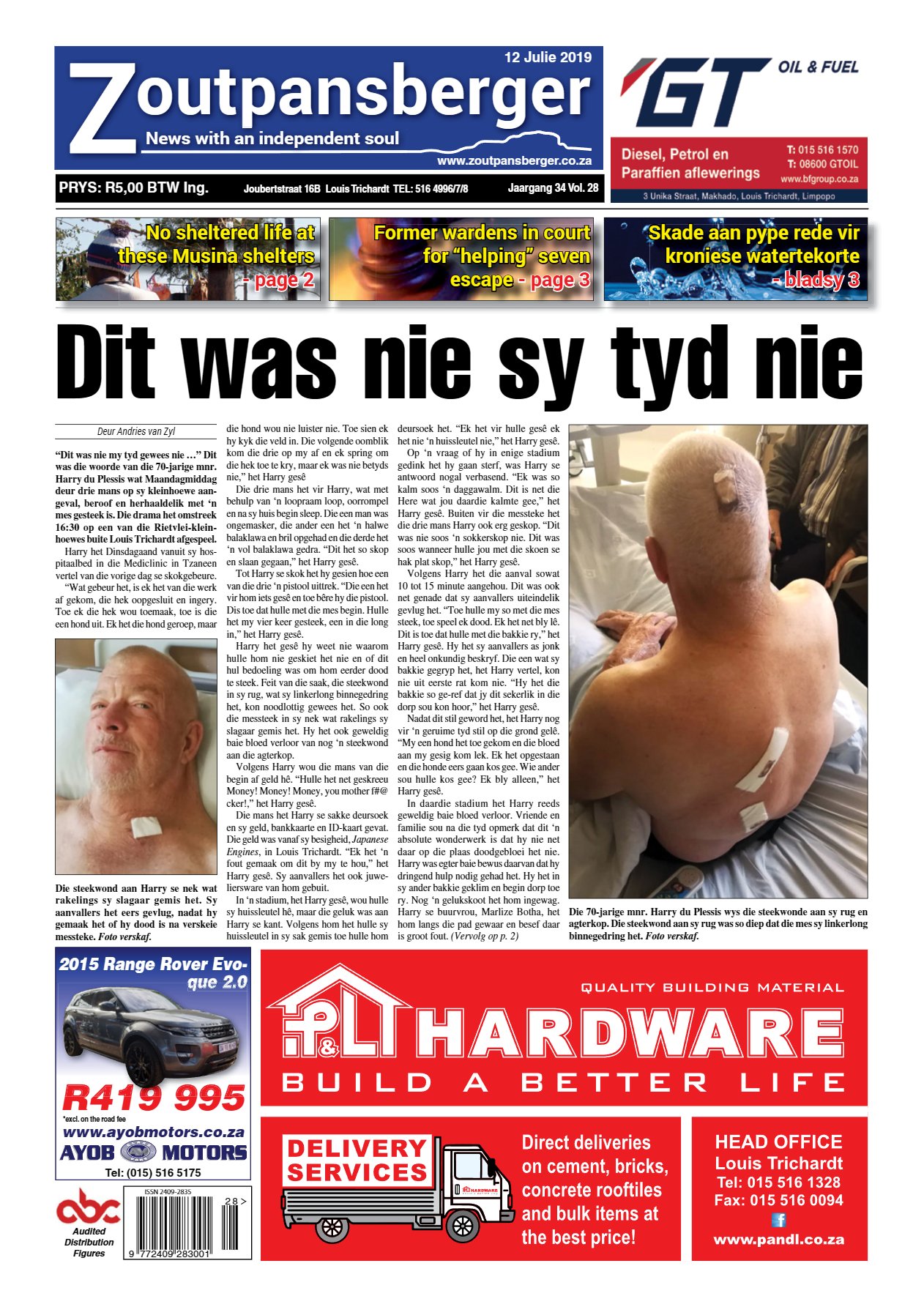 Zoutpansberger 12 July 2019