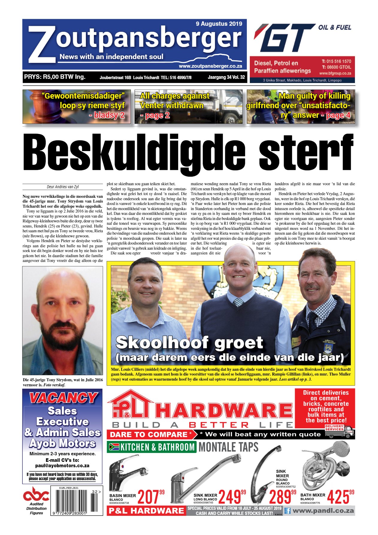 Zoutpansberger 9 Aug 2019