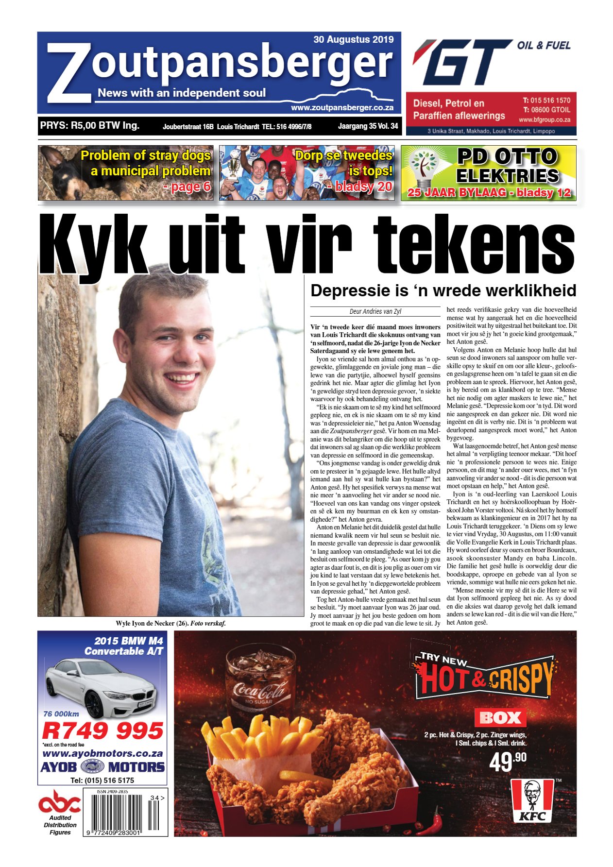Zoutpansberger 30 Aug 2019