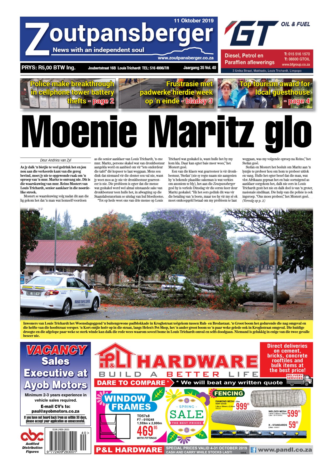 Zoutpansberger 11 Oct 2019