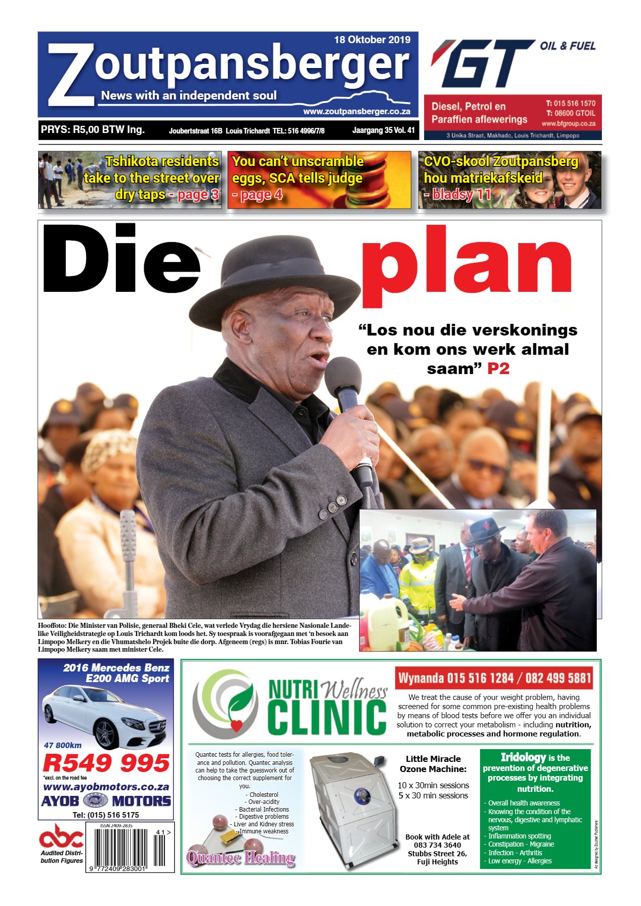 Zoutpansberger 18 Oct 2019
