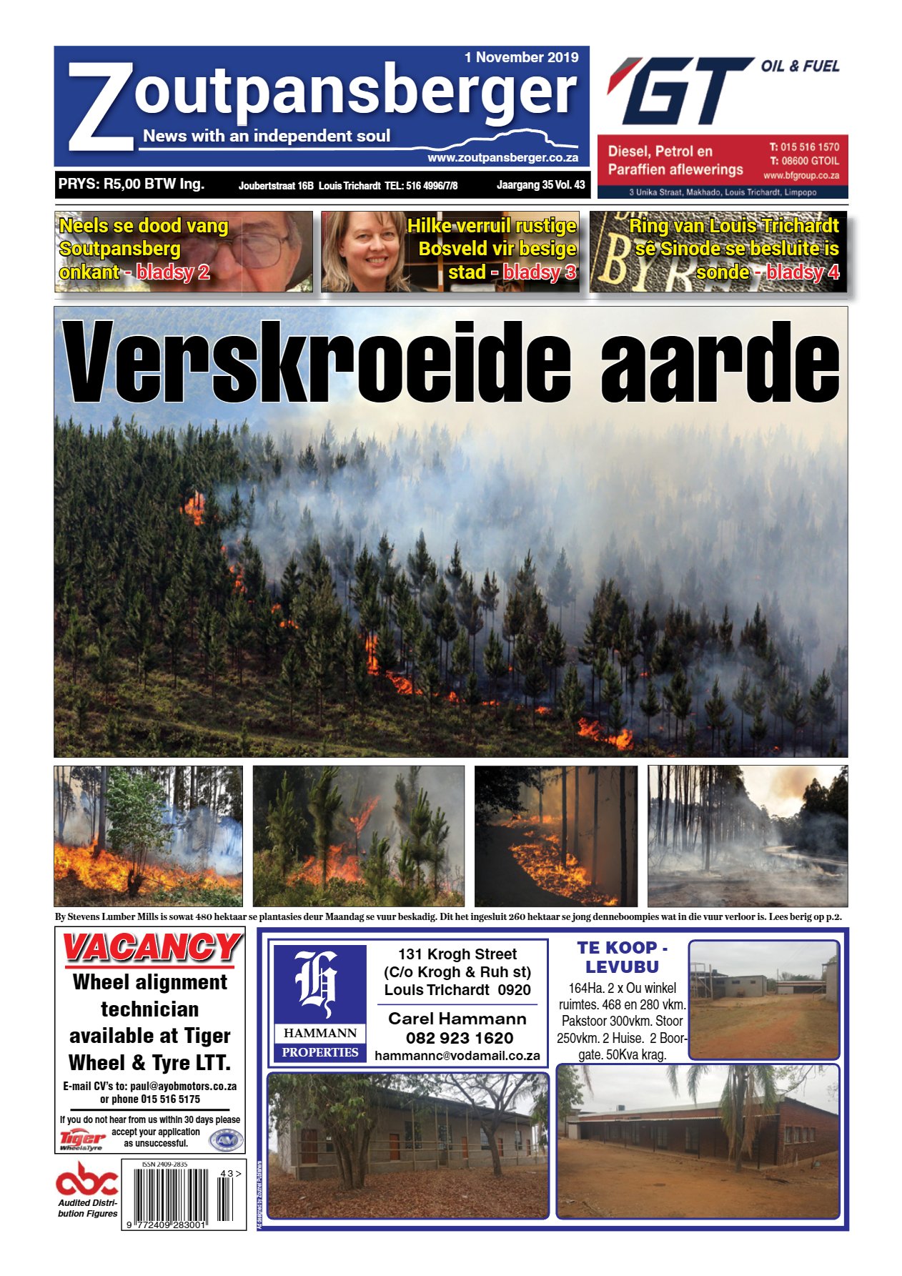 Zoutpansberger 1 Nov 2019