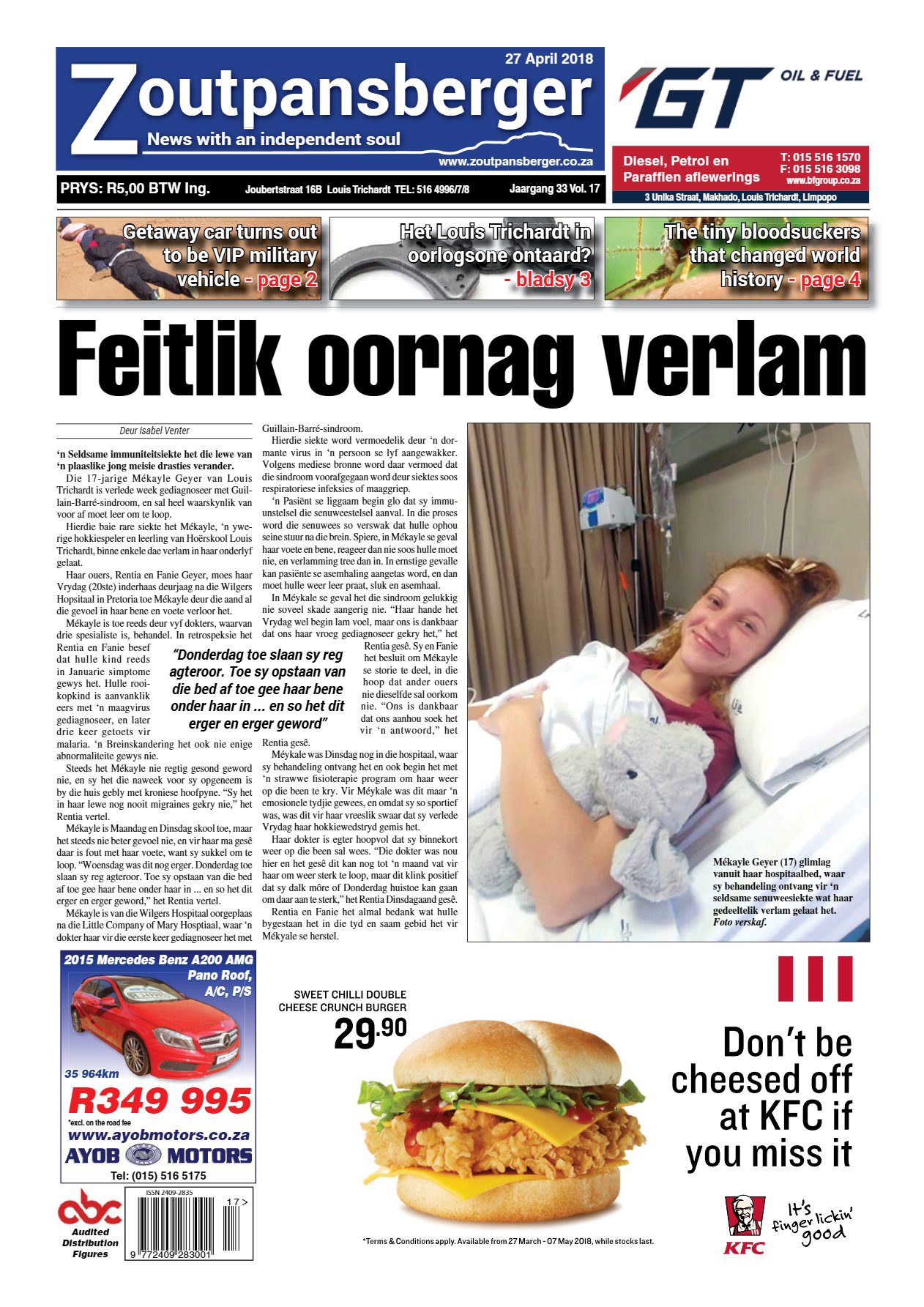 Zoutpansberger 27 April 2018