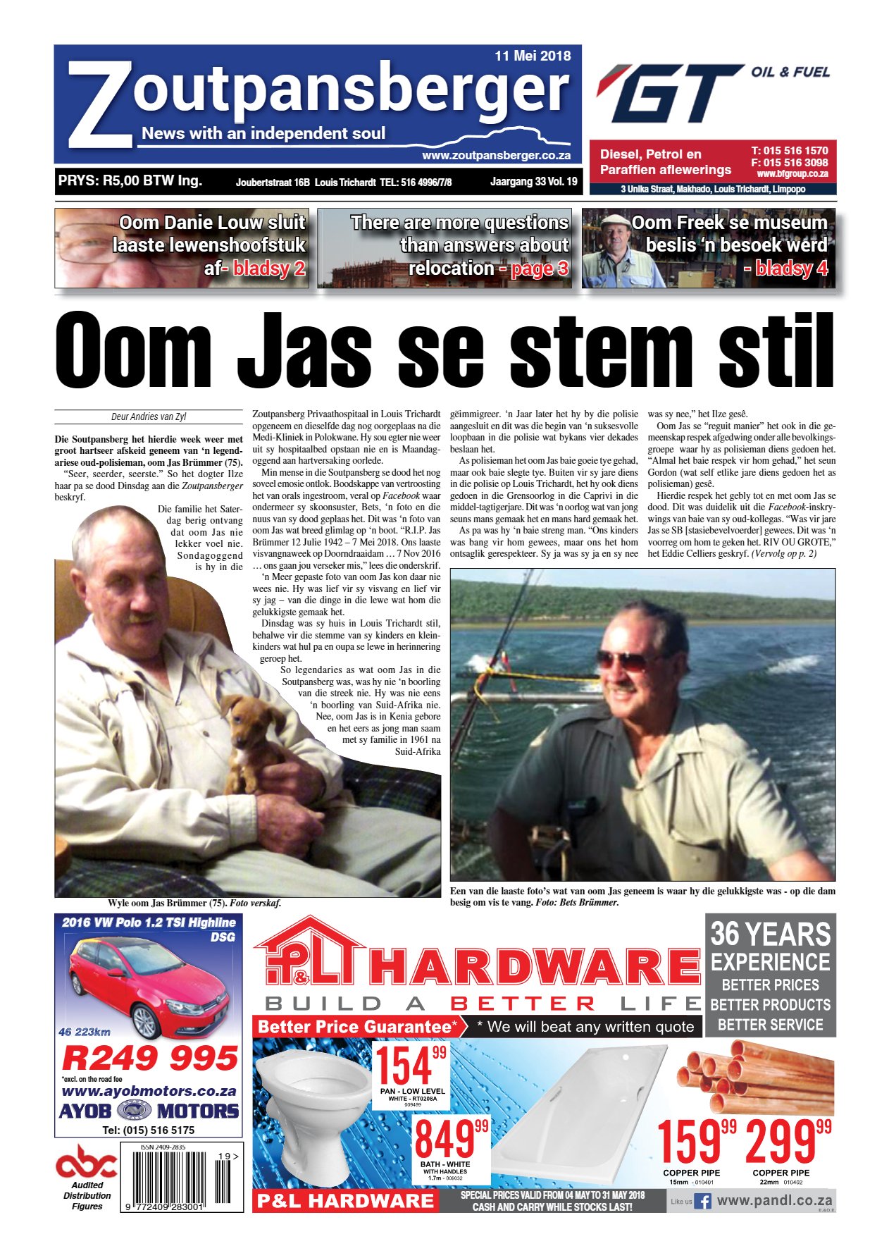 Zoutpansberger 11 May 2018