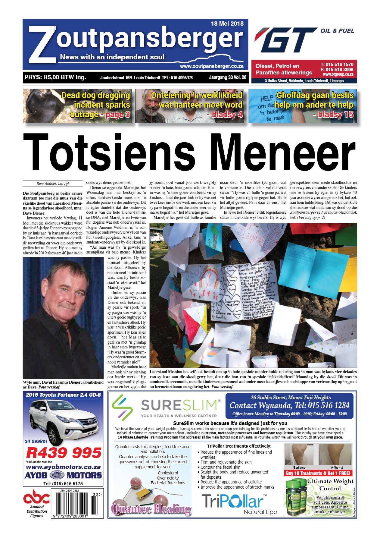 Zoutpansberger 18 May 2018