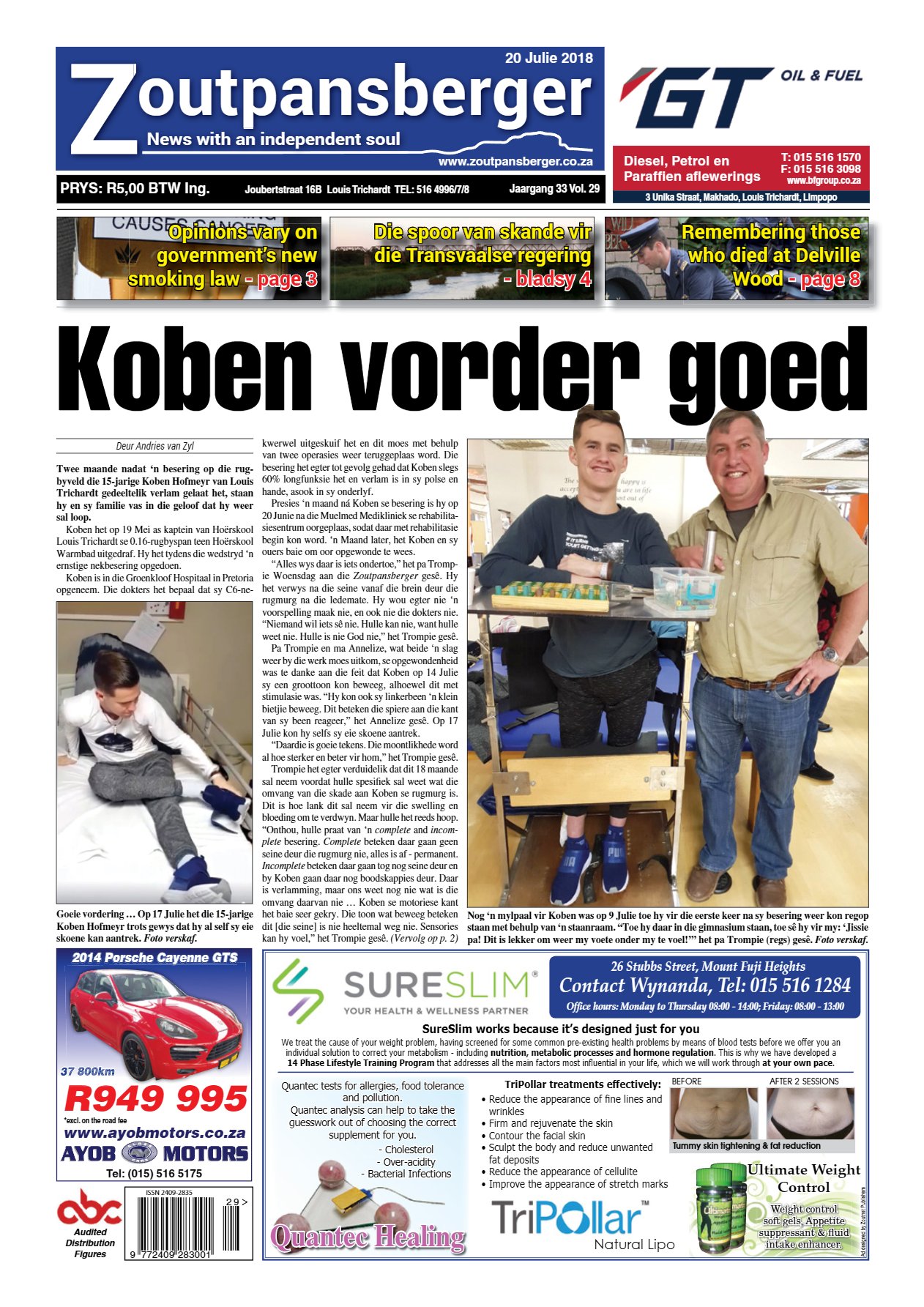 Zoutpansberger 20 July 2018