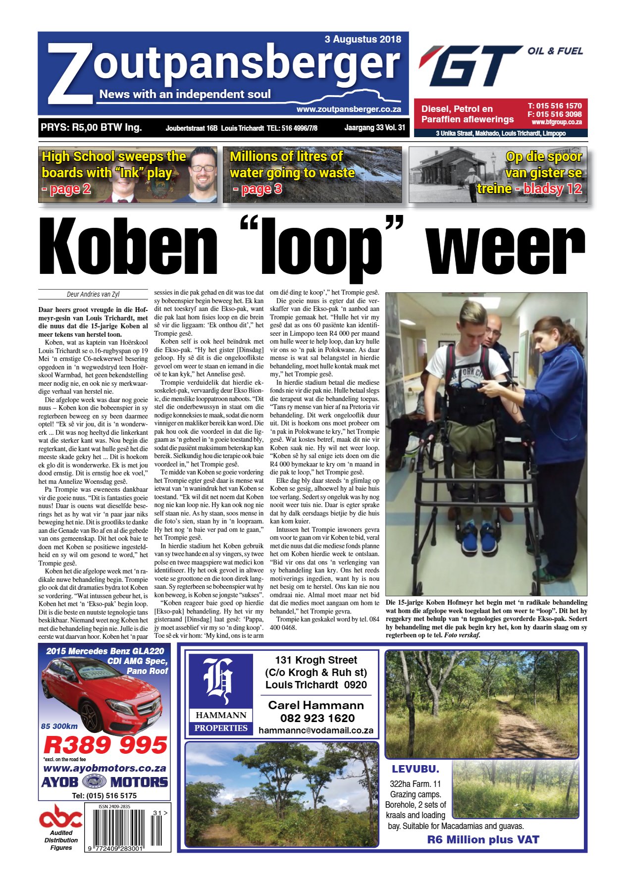 Zoutpansberger 3 Aug 2018