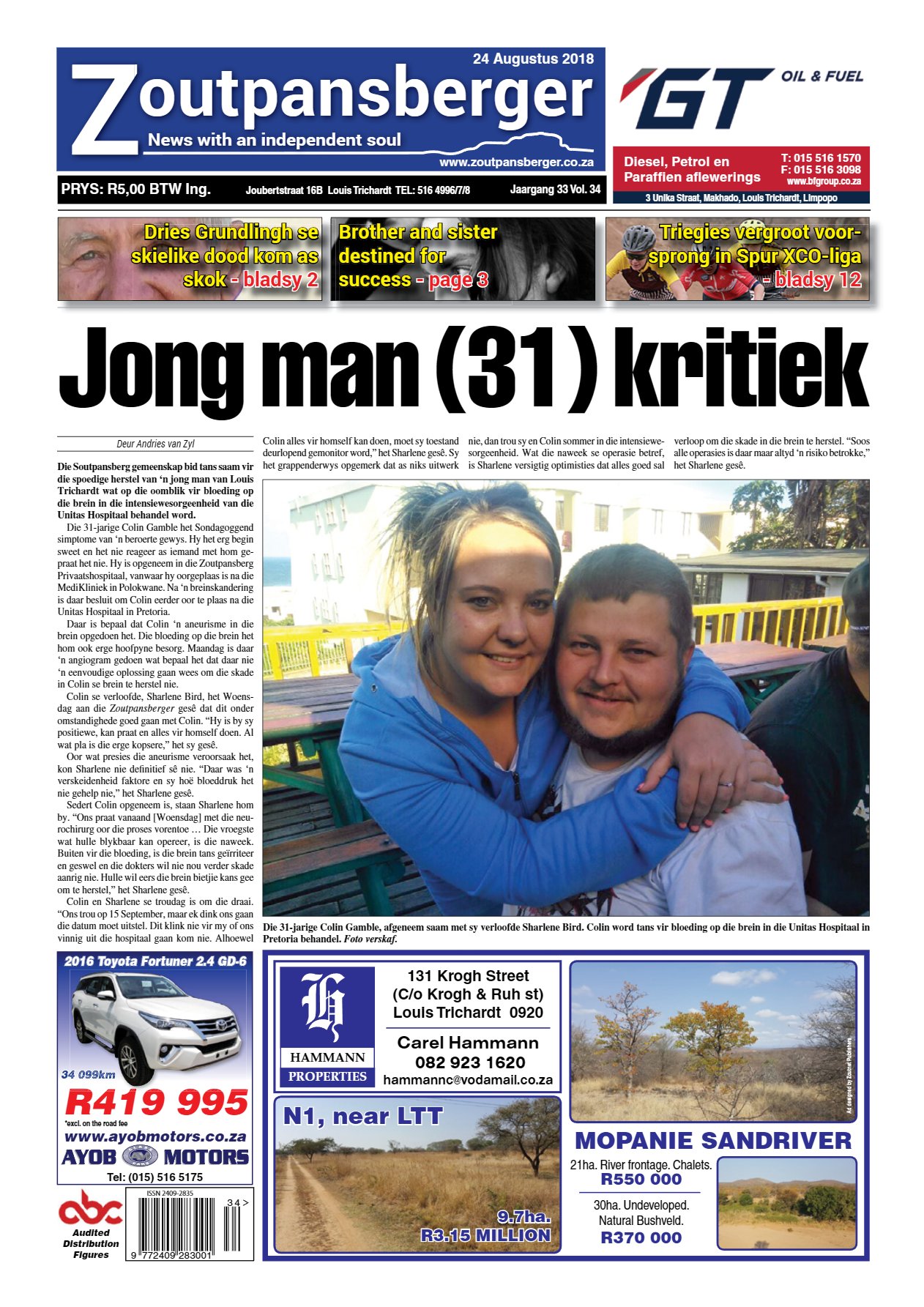Zoutpansberger 24 Aug 2018