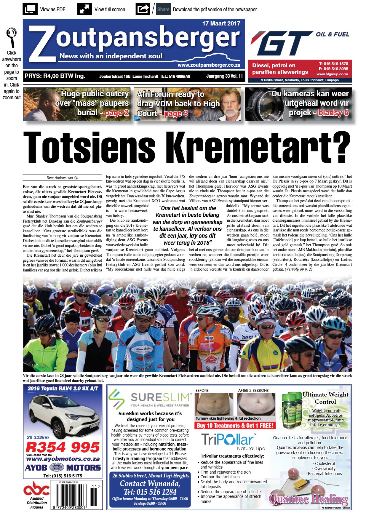 Zoutpansberger 17 March 2017