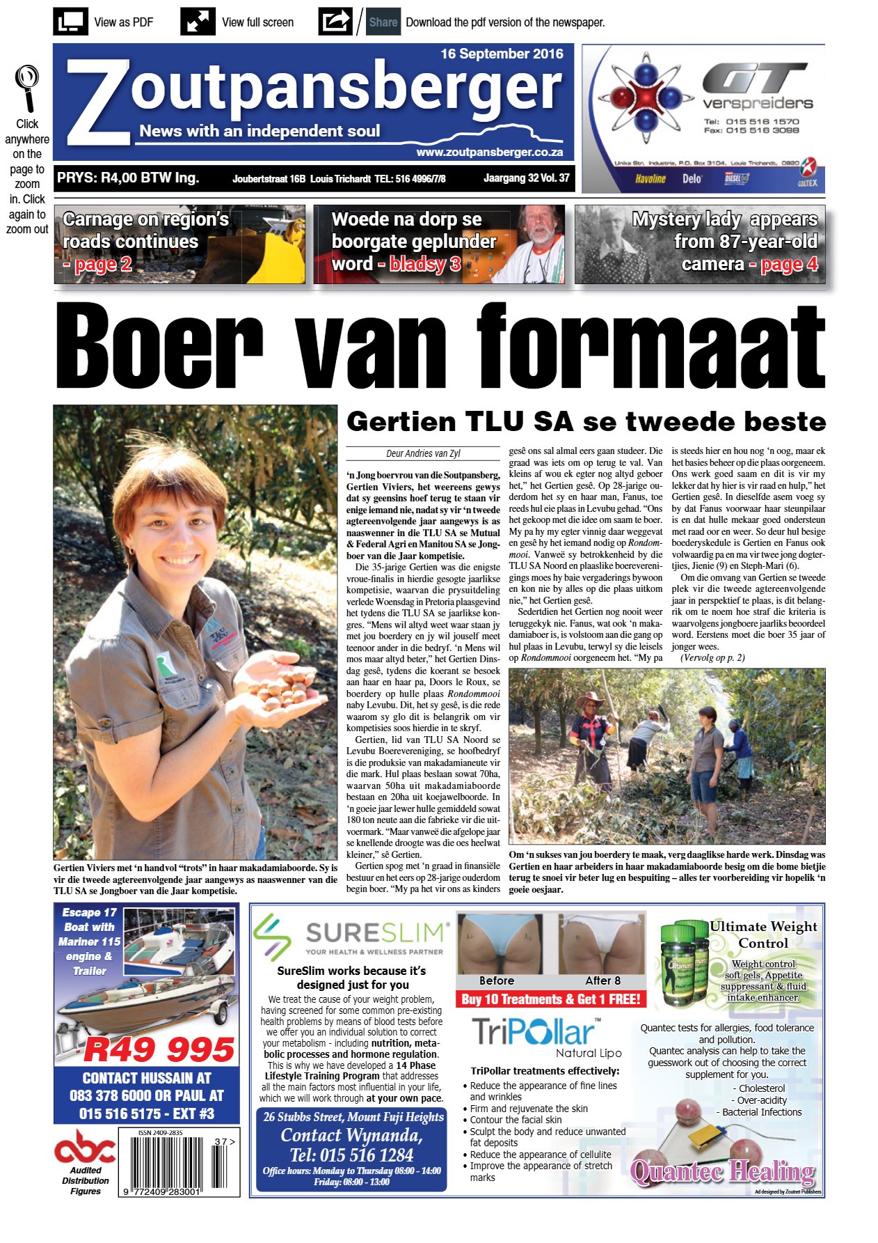 Zoutpansberger 16 Sept 2016