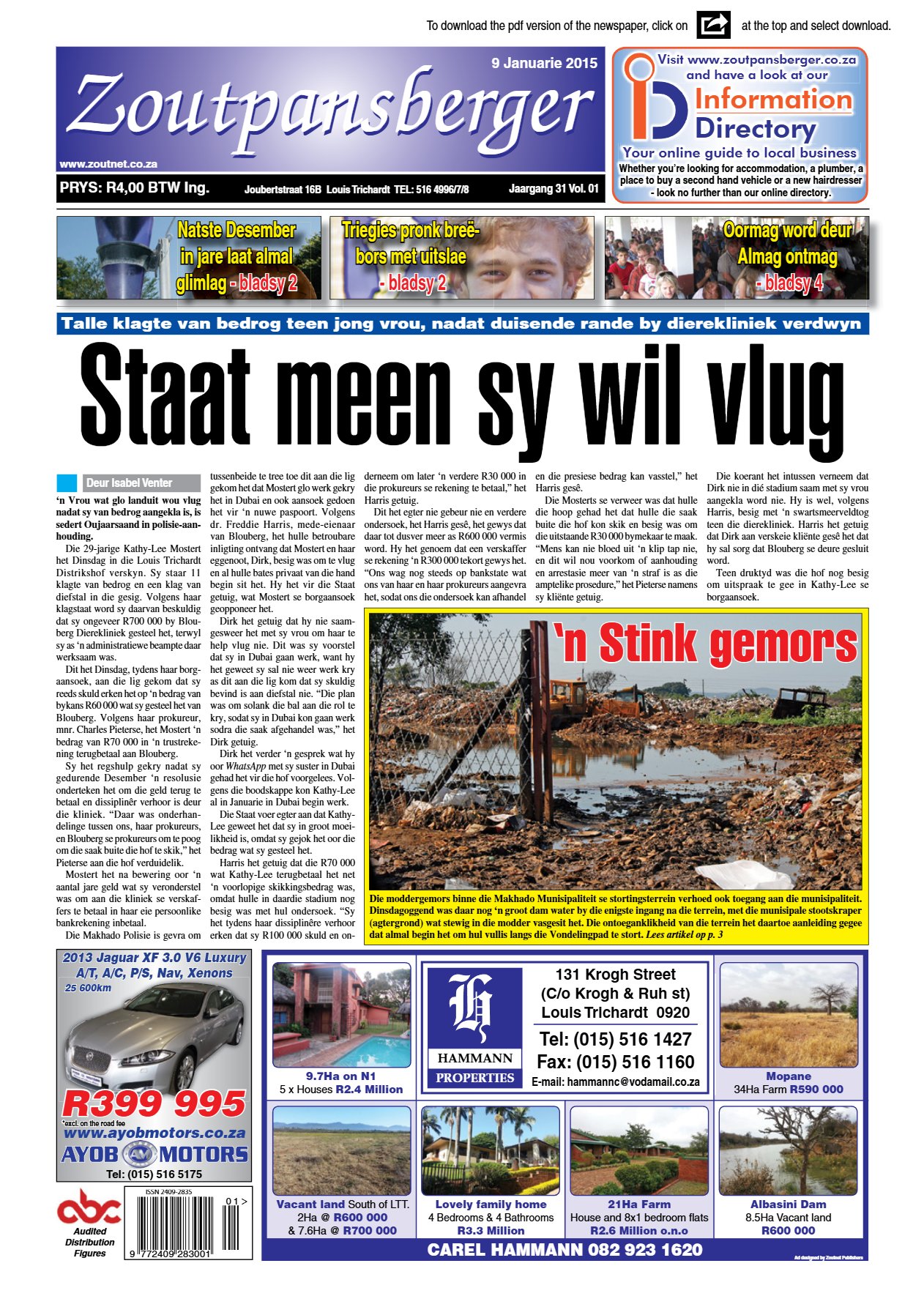 Zoutpansberger 9 Jan 2015