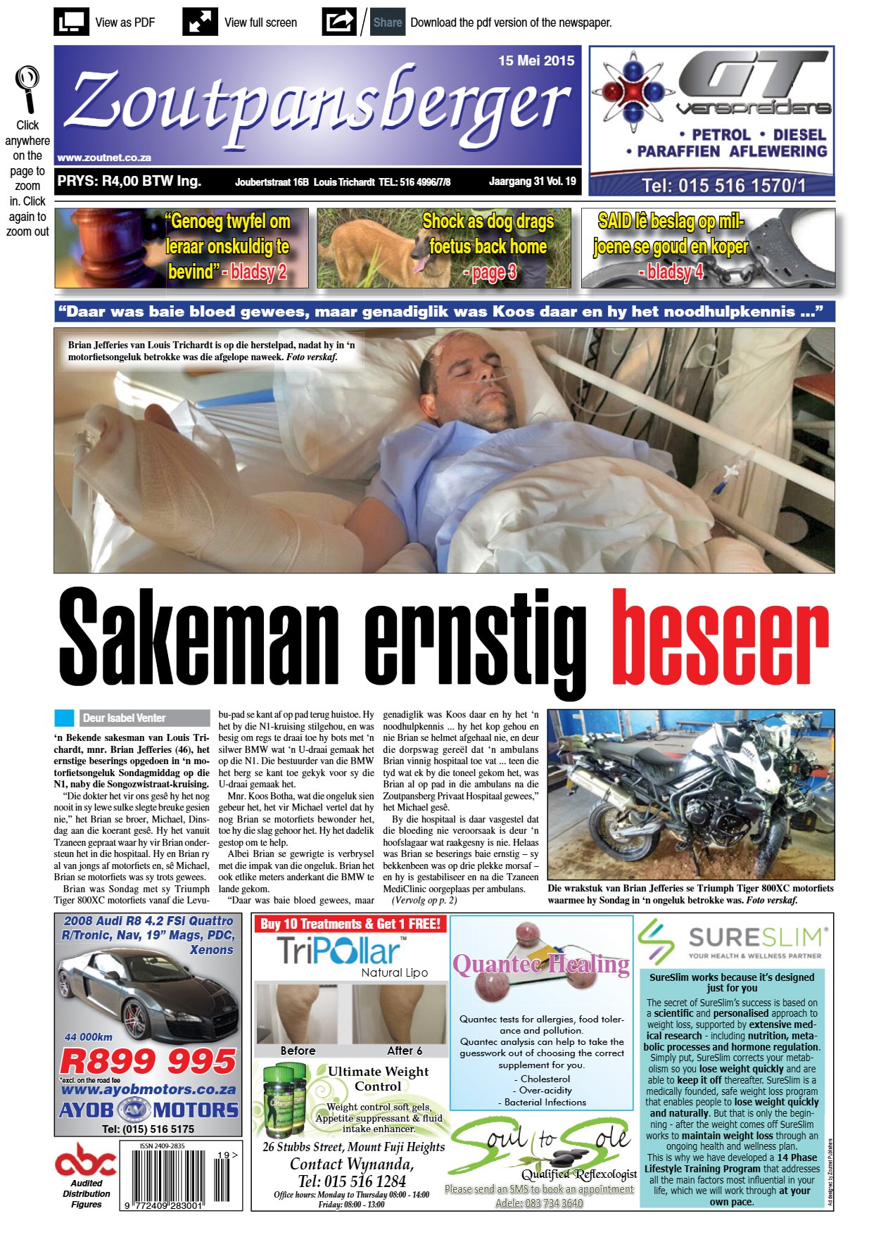 Zoutpansberger 15 May 2015