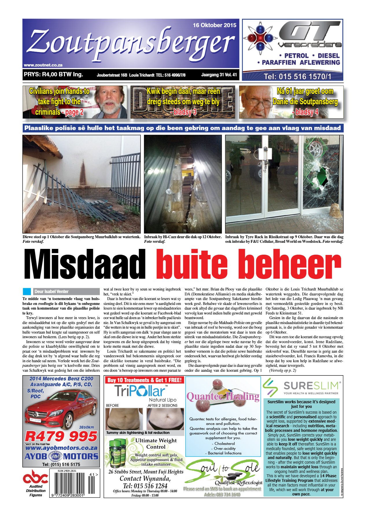 Zoutpansberger 16 Oct 2015