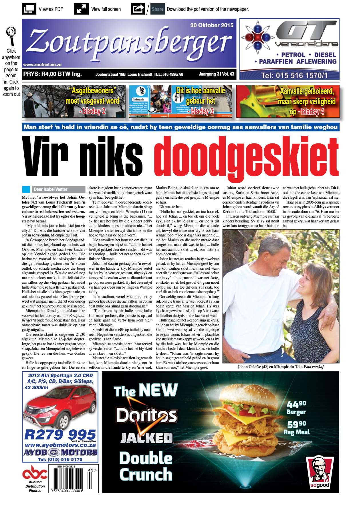 Zoutpansberger 30 Oct 2015
