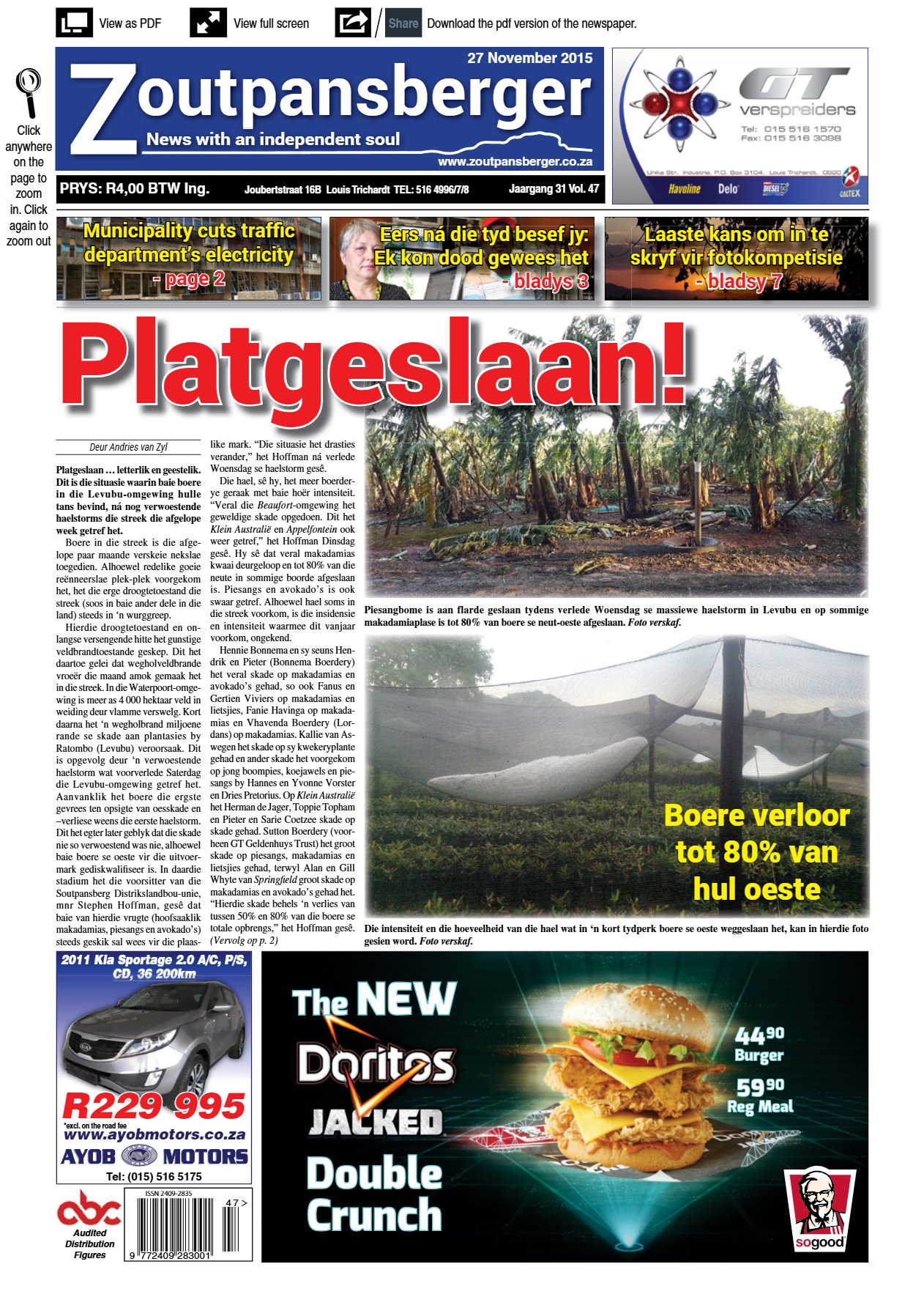 Zoutpansberger 27 Nov 2015