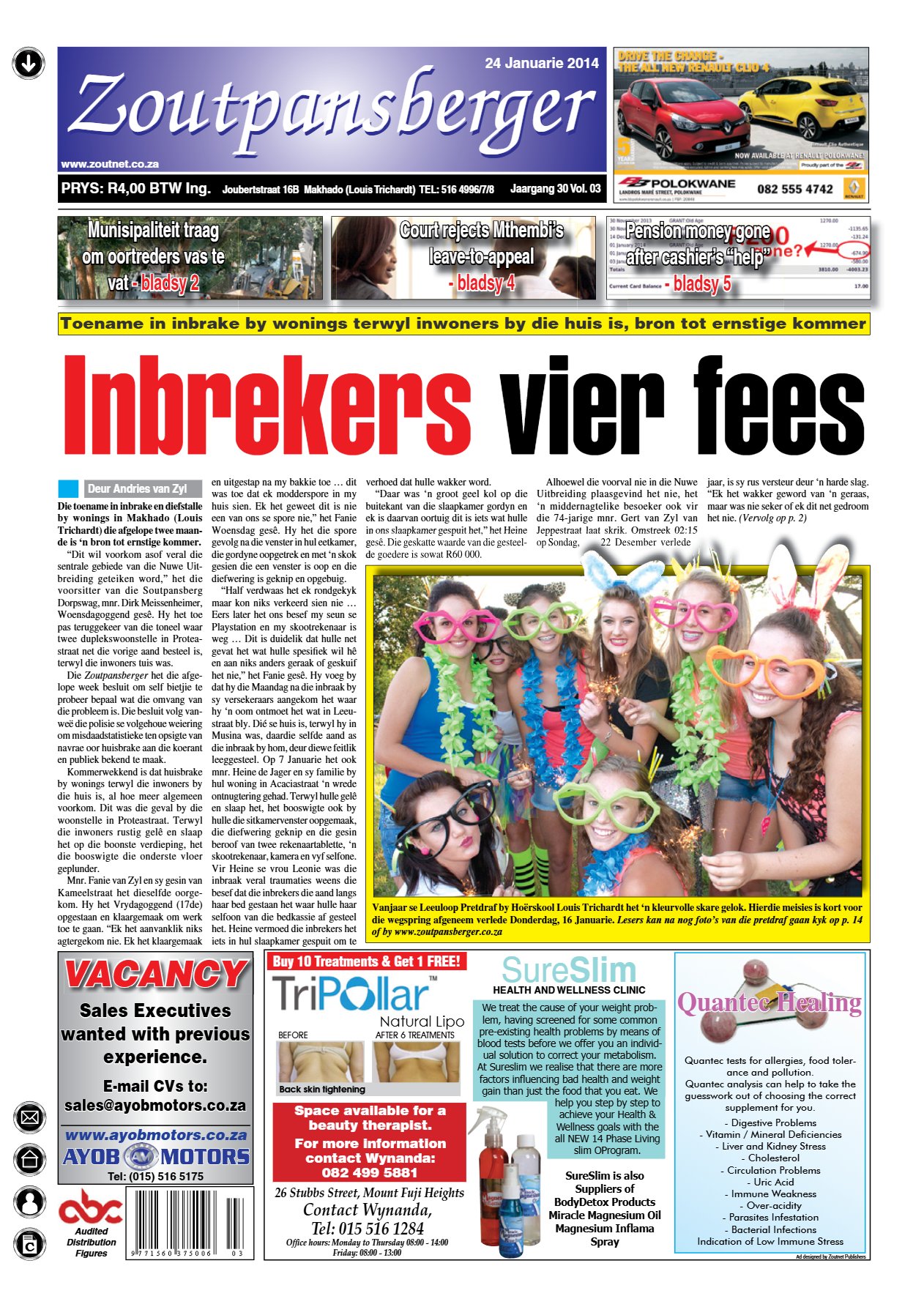 Zoutpansberger 24 Jan 2014