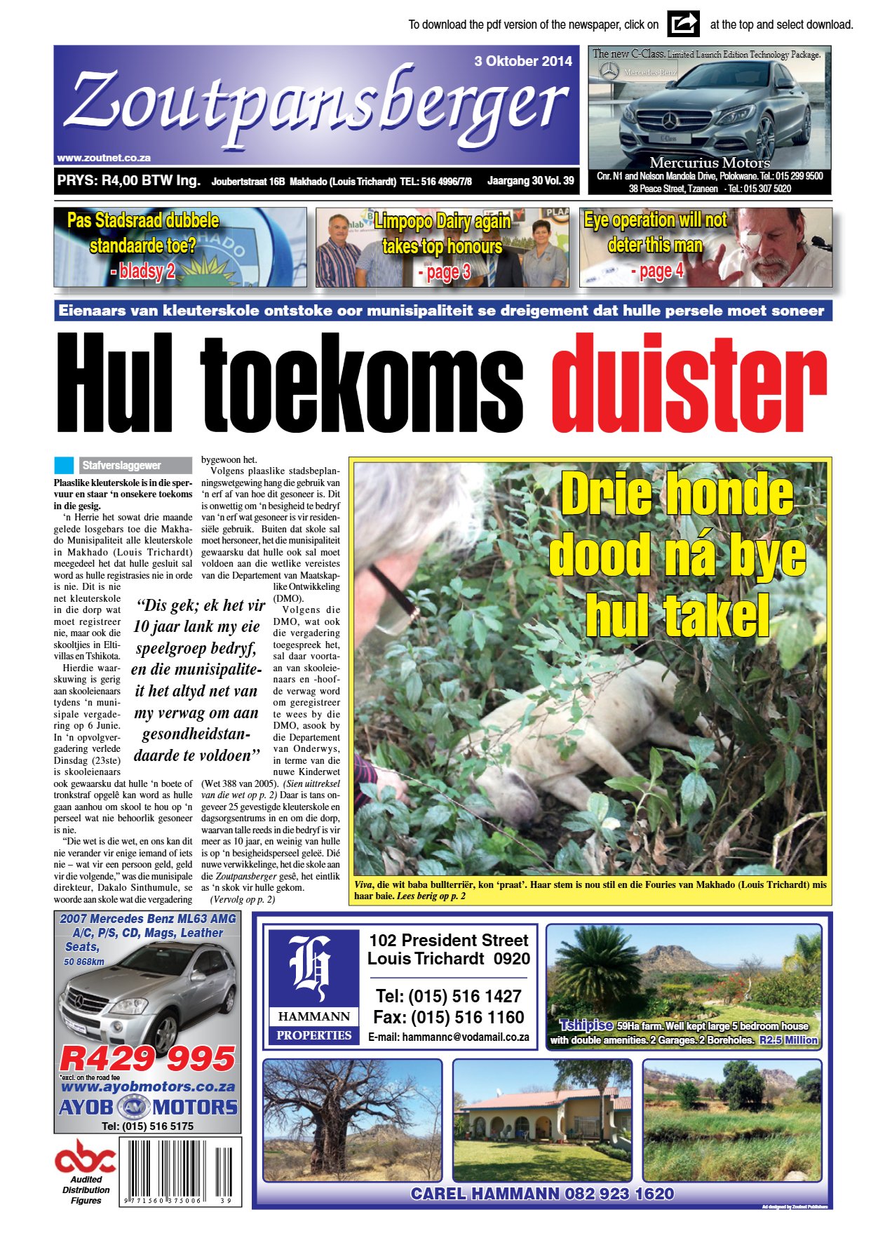 Zoutpansberger 3 Oct 2014