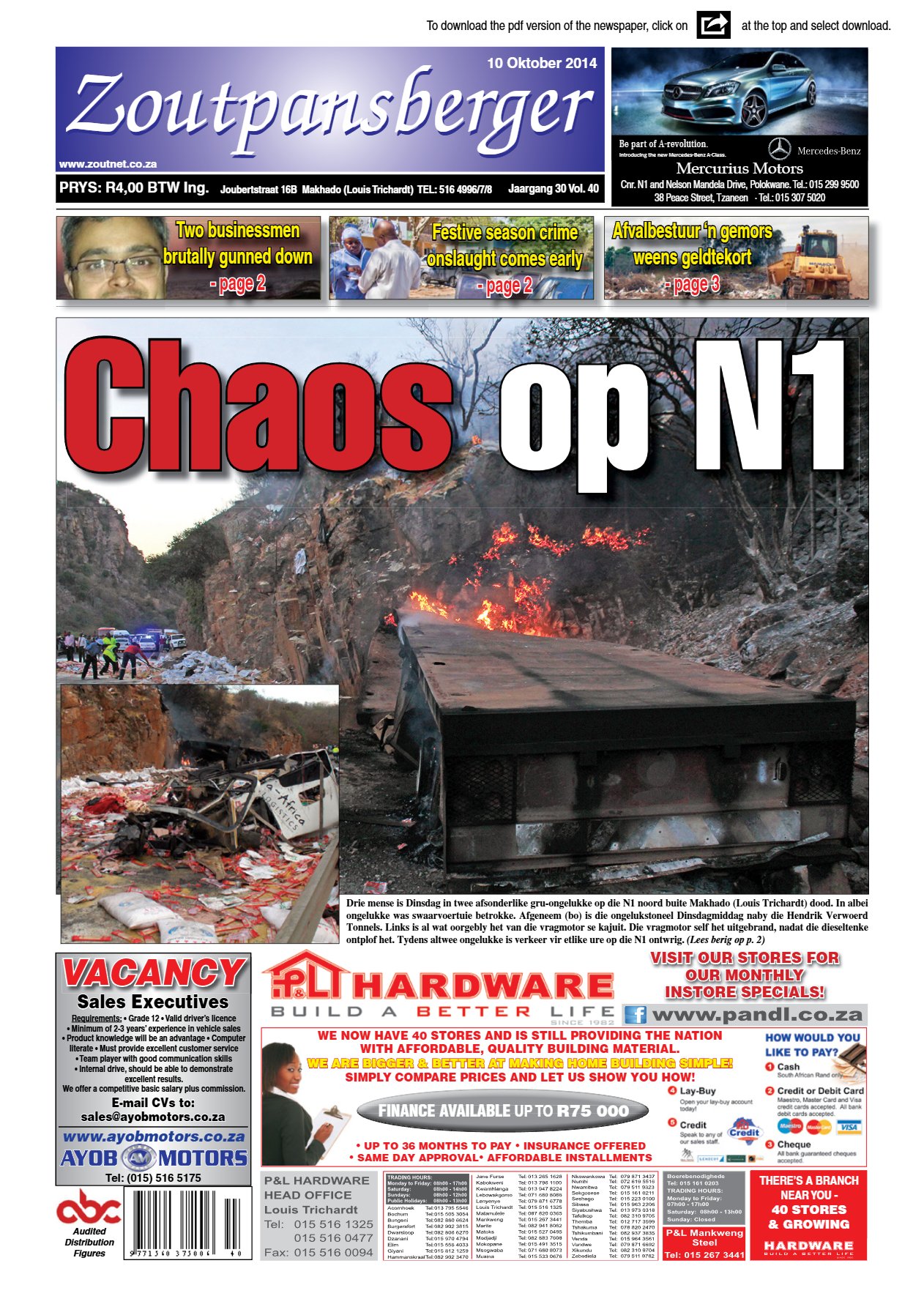 Zoutpansberger 10 Oct 2014
