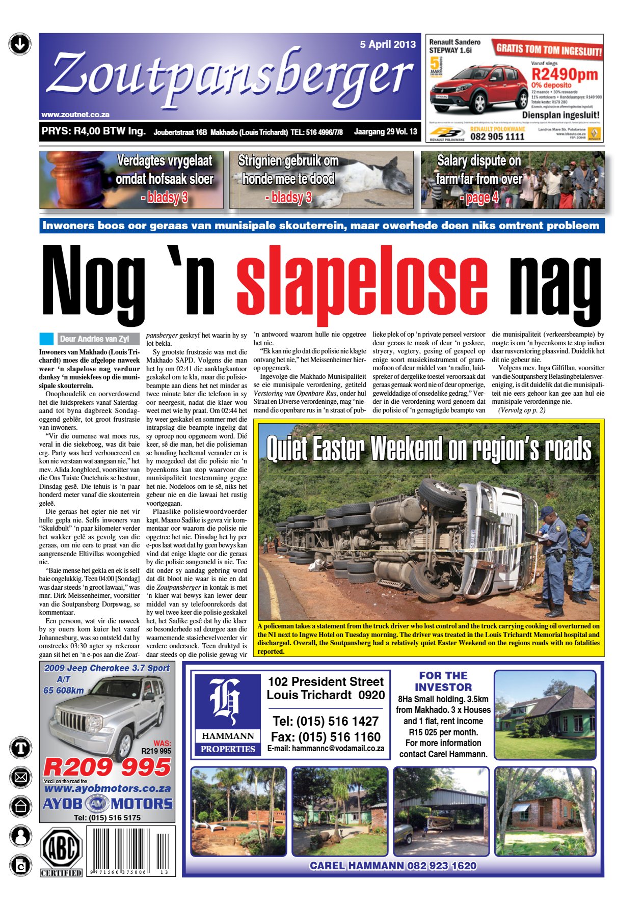 Zoutpansberger 5 April 2013