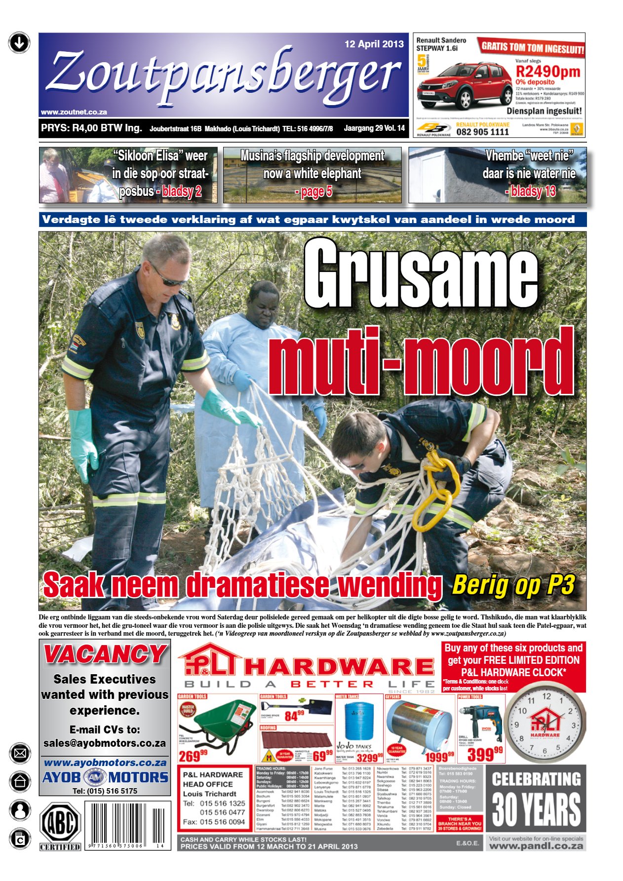 Zoutpansberger 12 April 2013