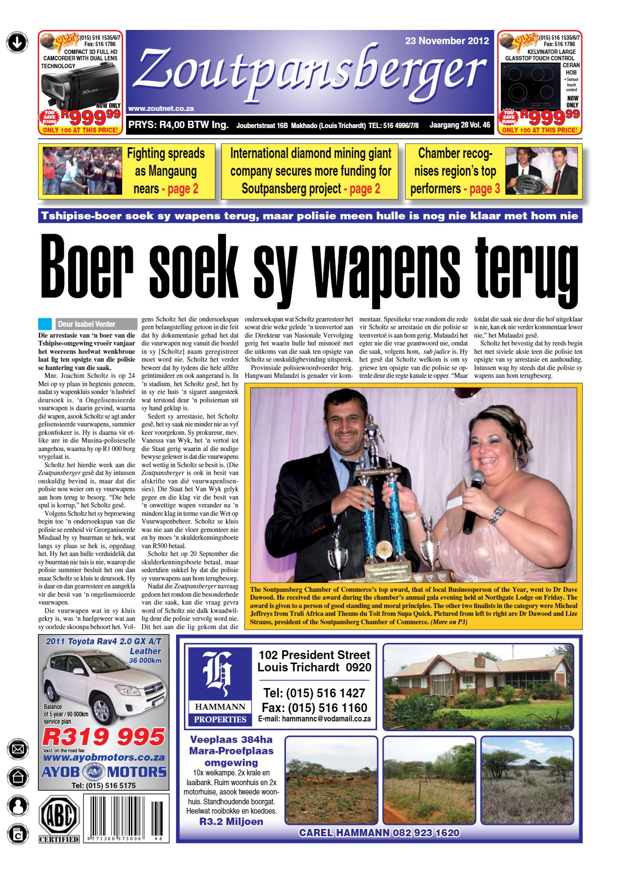 Zoutpansberger 23 Nov 2012