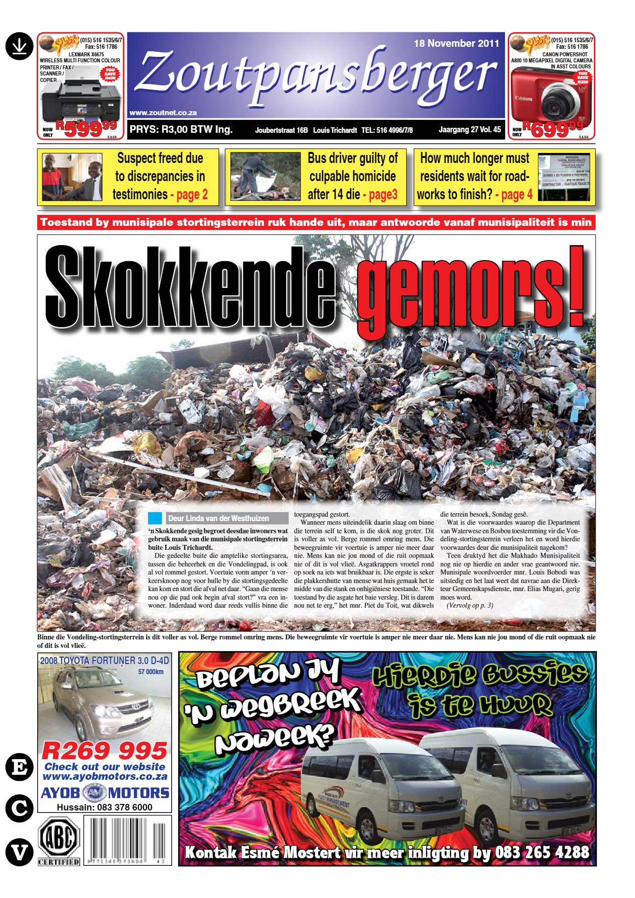 Zoutpansberger 18 Nov 2011
