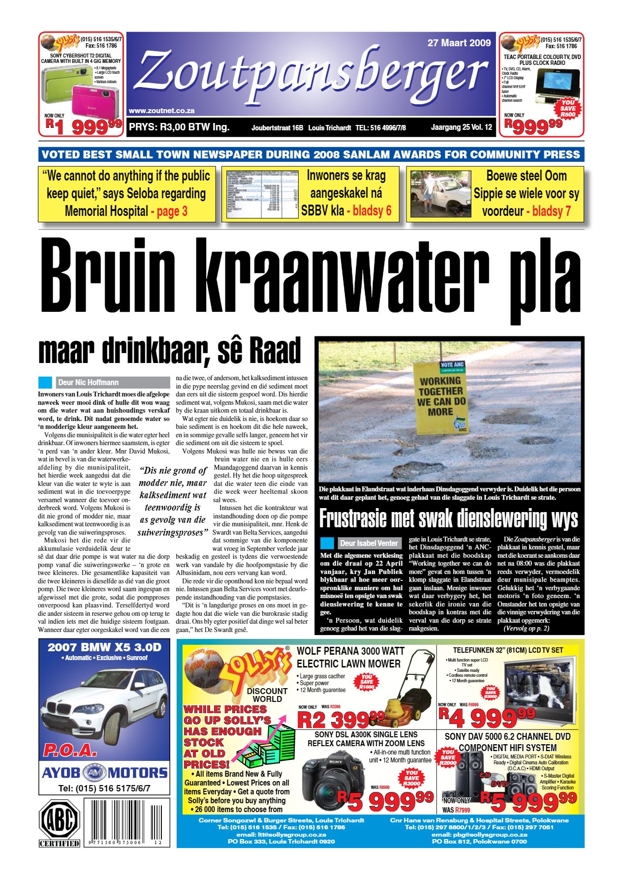 Zoutpansberger 27 March 2009