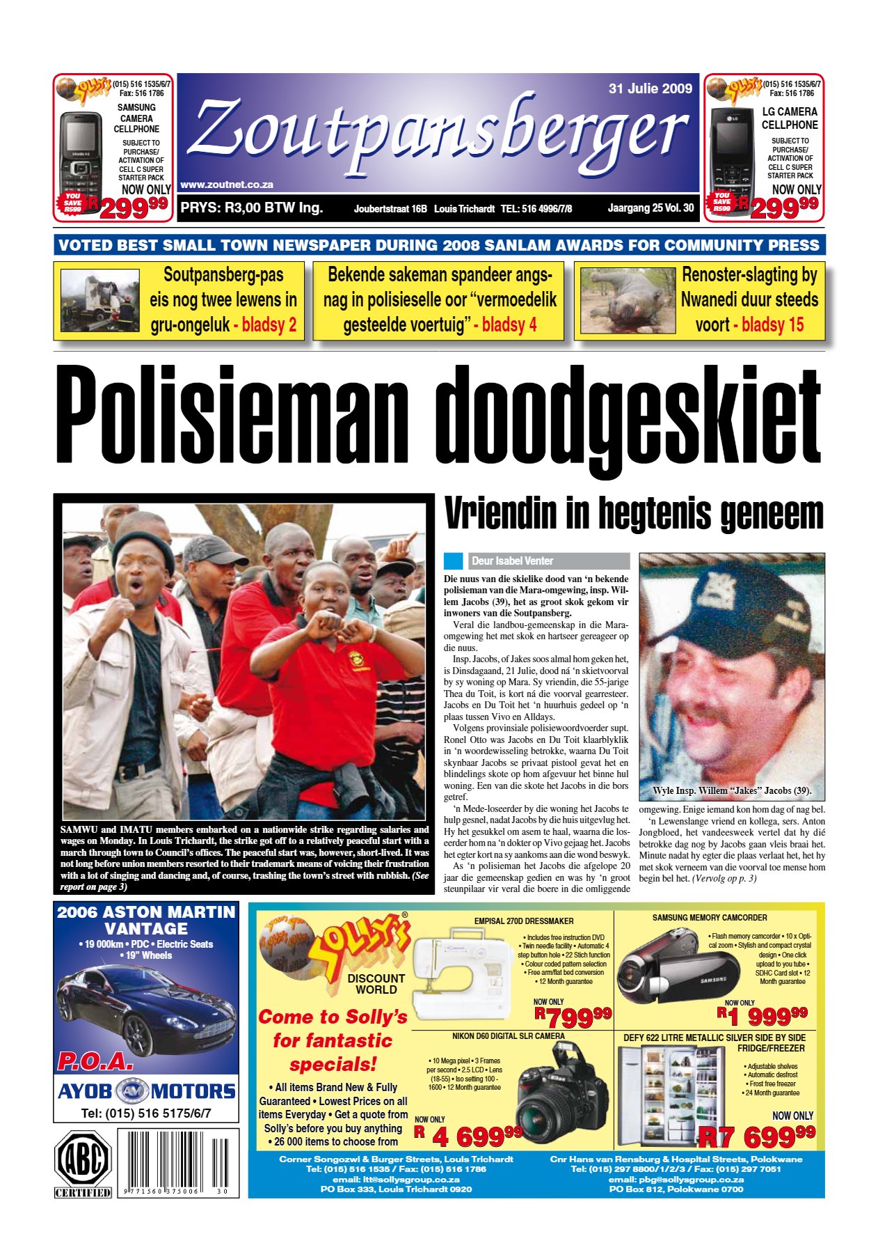 Zoutpansberger 31 July 2009